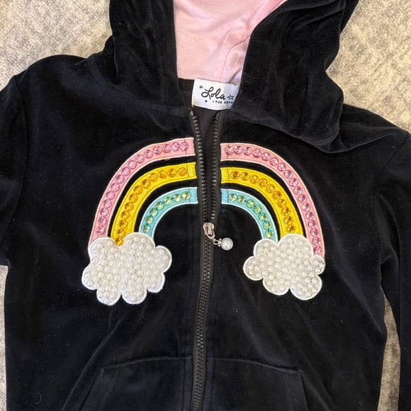 Lola and the boys black velour set! - Picture 4 of 5